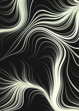 Dalgalı çizgileri olan soyut geometrik desen