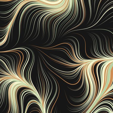 Dalgalı çizgileri olan soyut geometrik desen