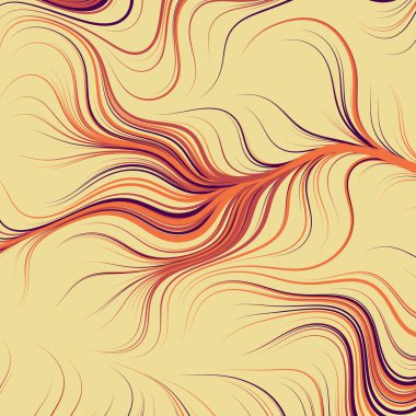 Dalgalı çizgileri olan soyut geometrik desen