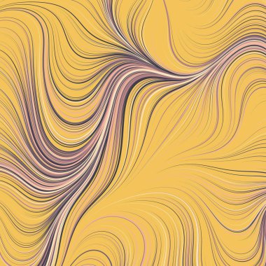 Dalgalı çizgileri olan soyut geometrik desen