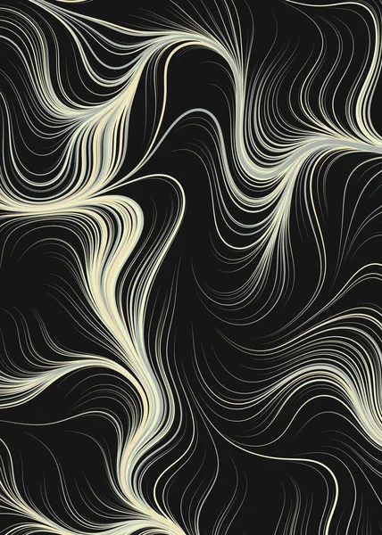 Dalgalı çizgileri olan soyut geometrik desen