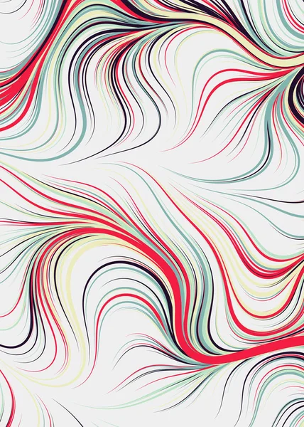 Dalgalı çizgileri olan soyut geometrik desen