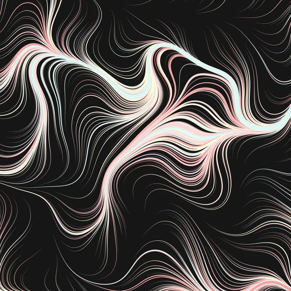 Dalgalı çizgileri olan soyut geometrik desen