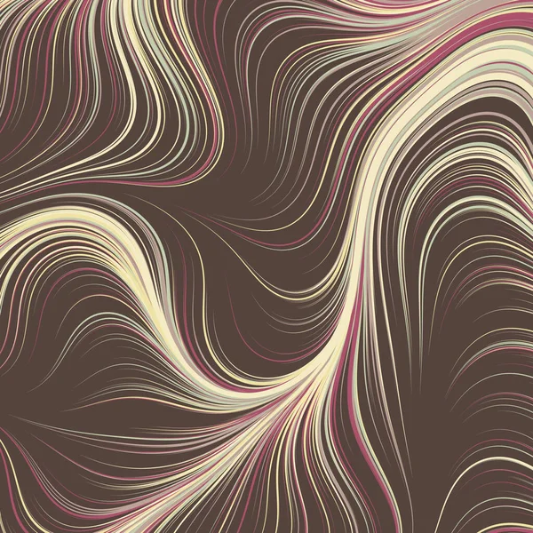 Modèle Géométrique Abstrait Avec Des Lignes Ondulées — Image vectorielle