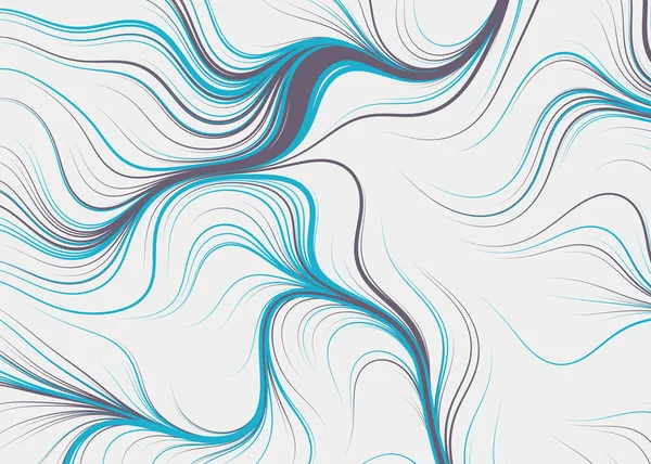 Modèle Géométrique Abstrait Avec Des Lignes Ondulées — Image vectorielle