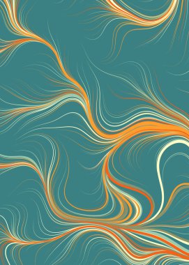 Dalgalı çizgileri olan soyut geometrik desen