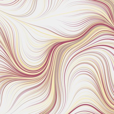 Dalgalı çizgileri olan soyut geometrik desen