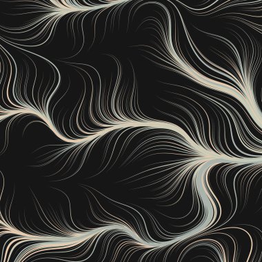 Dalgalı çizgileri olan soyut geometrik desen
