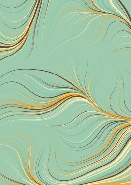 Dalgalı çizgileri olan soyut geometrik desen