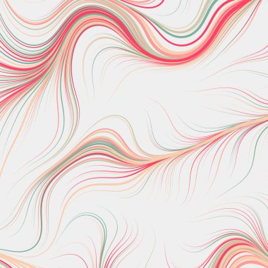 Dalgalı çizgileri olan soyut geometrik desen