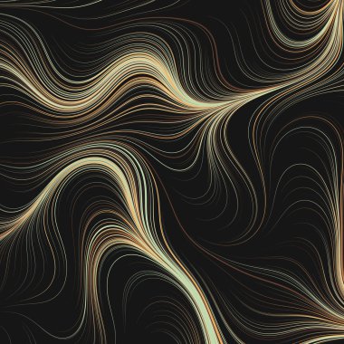 Dalgalı çizgileri olan soyut geometrik desen