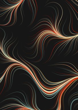 Soyut Perlin Gürültüsü Geometrik Desen vektör çizimi