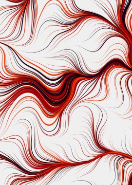 Dalgalı çizgileri olan soyut geometrik desen