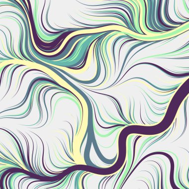 Dalgalı çizgileri olan soyut geometrik desen