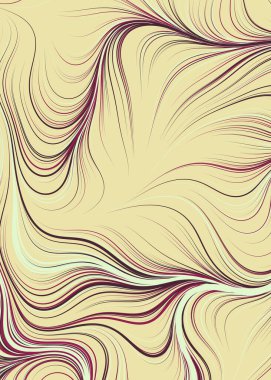 Dalgalı çizgileri olan soyut geometrik desen