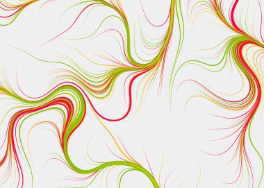 Dalgalı çizgileri olan soyut geometrik desen