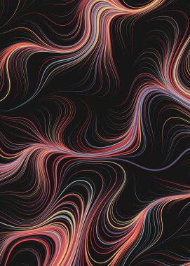 Soyut Perlin Gürültüsü Geometrik Desen vektör çizimi