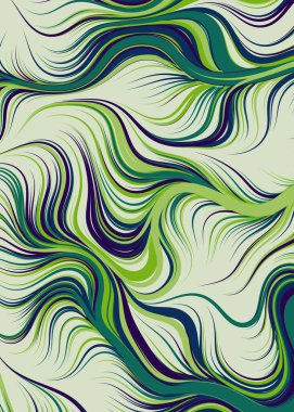 Dalgalı çizgileri olan soyut geometrik desen