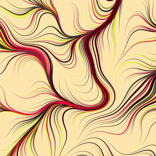 Patrón Geométrico Abstracto Con Líneas Onduladas — Vector de stock