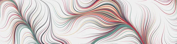 Dalgalı çizgileri olan soyut geometrik desen