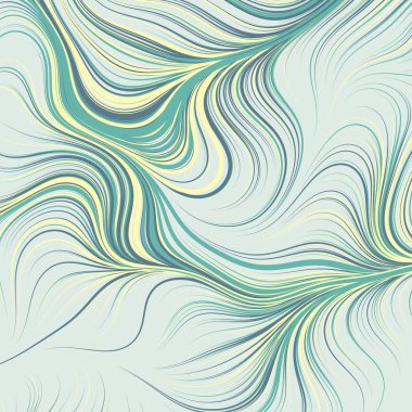 Dalgalı çizgileri olan soyut geometrik desen