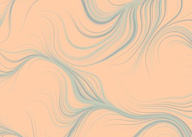 Dalgalı çizgileri olan soyut geometrik desen