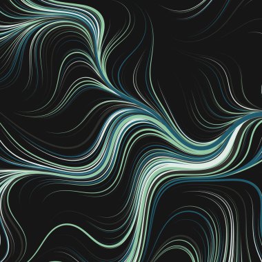 Dalgalı çizgileri olan soyut geometrik desen