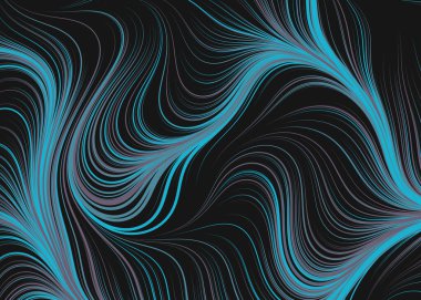 Soyut Perlin Gürültüsü Geometrik Desensel hesaplama sanatı, vektör illüstrasyonu