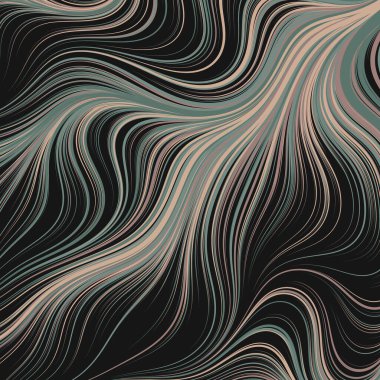 Dalgalı çizgileri olan soyut geometrik desen