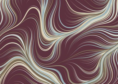 Dalgalı çizgileri olan soyut geometrik desen