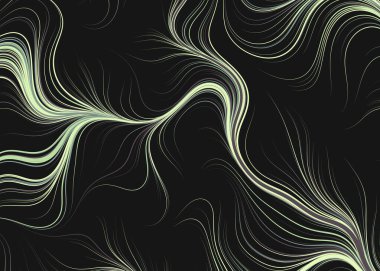 Dalgalı çizgileri olan soyut geometrik desen