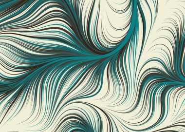 Dalgalı çizgileri olan soyut geometrik desen