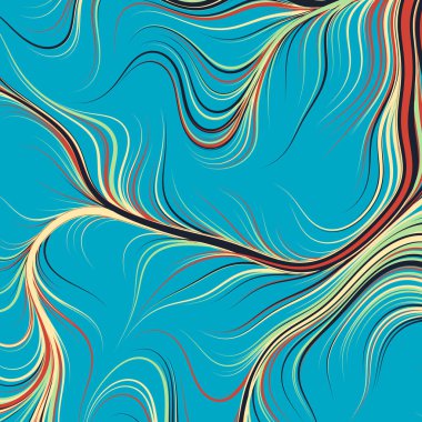 Soyut Perlin Gürültüsü Geometrik Desen vektör çizimi