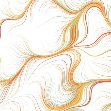 Dalgalı çizgileri olan soyut geometrik desen