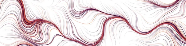 Abstraktes Geometrisches Muster Mit Welligen Linien — Stockvektor
