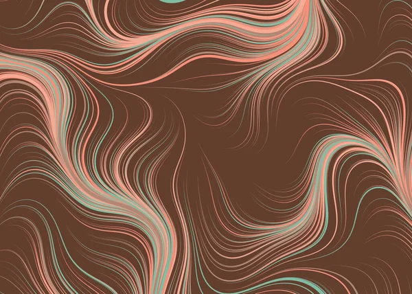 Modèle Géométrique Abstrait Avec Des Lignes Ondulées — Image vectorielle