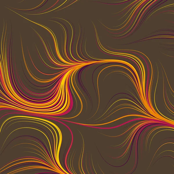 Abstract Geometrisch Patroon Met Golvende Lijnen — Stockvector