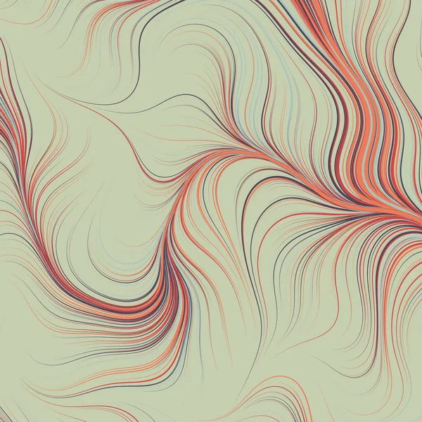 Modèle Géométrique Abstrait Avec Des Lignes Ondulées — Image vectorielle