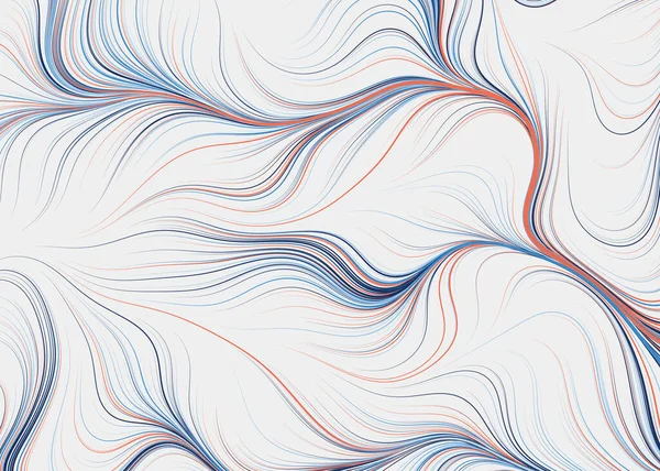 Modèle Géométrique Abstrait Avec Des Lignes Ondulées — Image vectorielle