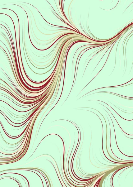 Modèle Géométrique Abstrait Avec Des Lignes Ondulées — Image vectorielle