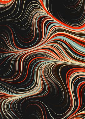 Soyut Perlin Gürültüsü Geometrik Desen vektör çizimi