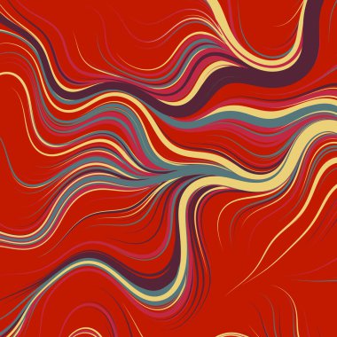 Soyut Perlin Gürültüsü Geometrik Desensel hesaplama sanatı, vektör illüstrasyonu