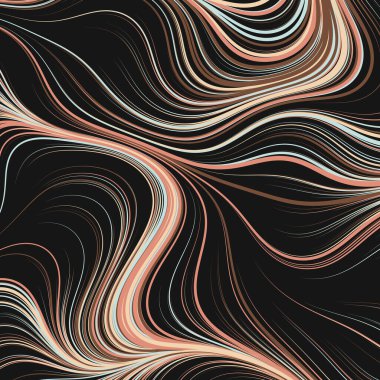 Soyut Perlin Gürültüsü Geometrik Desensel hesaplama sanatı, vektör illüstrasyonu