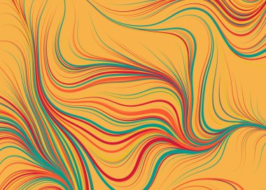 Soyut Perlin Gürültüsü Geometrik Desensel hesaplama sanatı, vektör illüstrasyonu