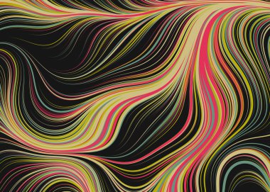 Soyut Perlin Gürültüsü Geometrik Desen vektör çizimi