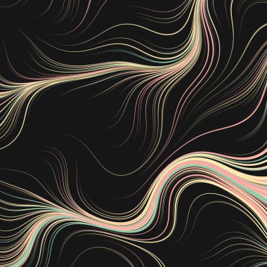 Soyut Perlin Gürültüsü Geometrik Desensel hesaplama sanatı, vektör illüstrasyonu