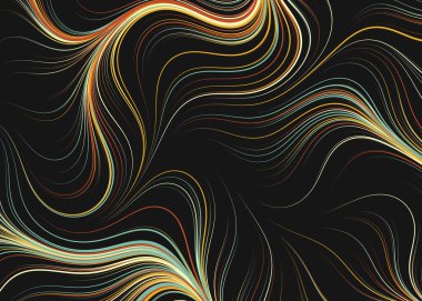 Soyut Perlin Gürültüsü Geometrik Desensel hesaplama sanatı, vektör illüstrasyonu