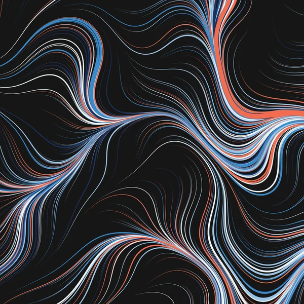 Abstract Perlin Noise Geometric Pattern Generative Computational Art Vector Illustration — ストックベクタ