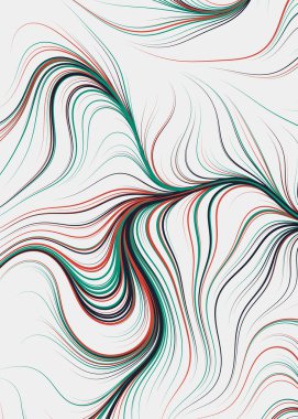 Soyut Perlin Gürültüsü Geometrik Desensel hesaplama sanatı, vektör illüstrasyonu