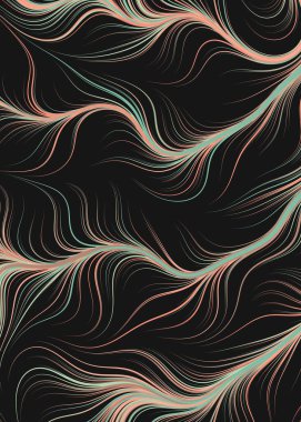 Soyut Perlin Gürültüsü Geometrik Desensel hesaplama sanatı, vektör illüstrasyonu